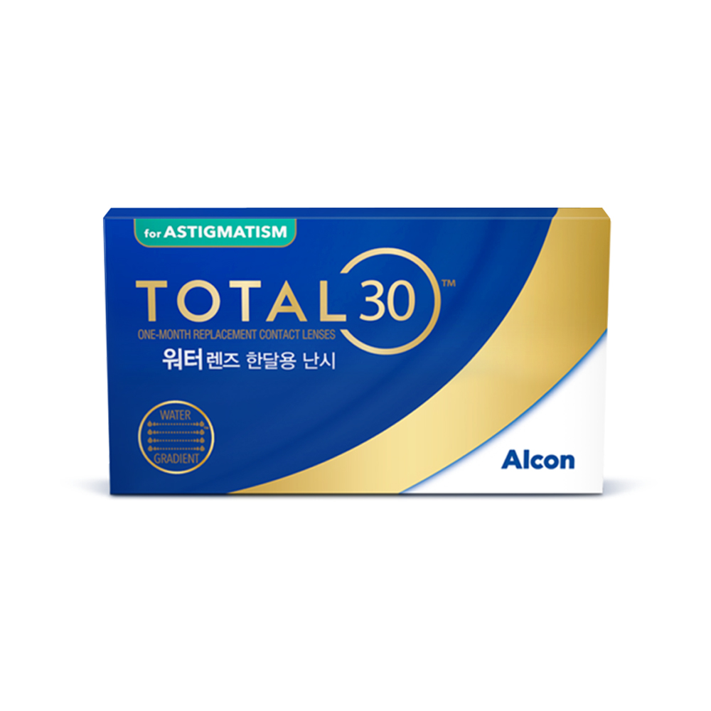 [Alcon] [For a month] Water lens total 30 astigmatism 6+2 (8P)