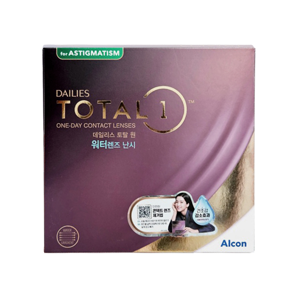 [Alcon][One Day] Water Lens Daily Total One Astigmatism 90+10 (100P)